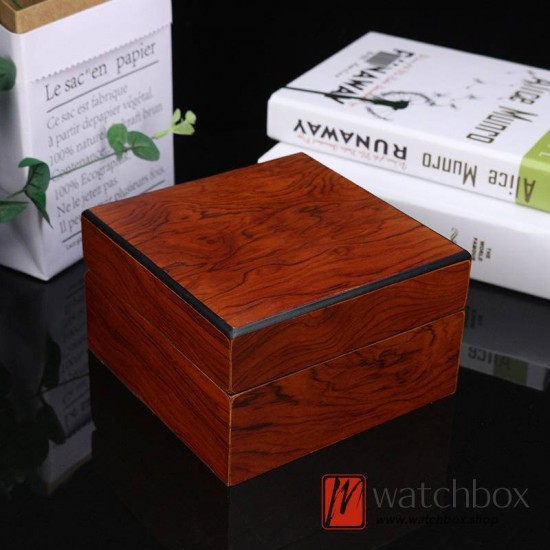 High Quality Single Wooden Pillow Watch Case Storage Gift Box