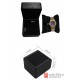 Black Small PU Leather Watch Jewelry Case Storage Gift Box