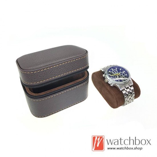 High Quality Single Watch Protective Case Storage Travel Gift Zipper Box
