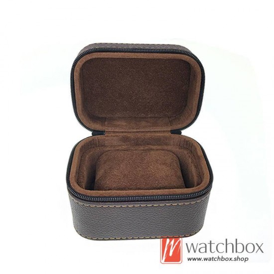 High Quality Single Watch Protective Case Storage Travel Gift Zipper Box