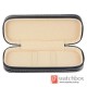 High Quality Single Watch Black Leather Case Storage Travel Zipper Gift Box