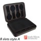 2/4/8 Slots Pieces Black PU Leather Watch Case Storage Zipper Travel Bag Box