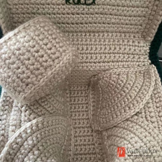 Handmade Wool Knitting Luxury Brand Watch Box Creative Birthday Present Christmas Gift Support Customerized