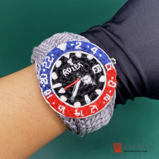 Handmade Wool Knitted Classic Brand Watch Handicrafts Christmas Gift Creative Birthday Present