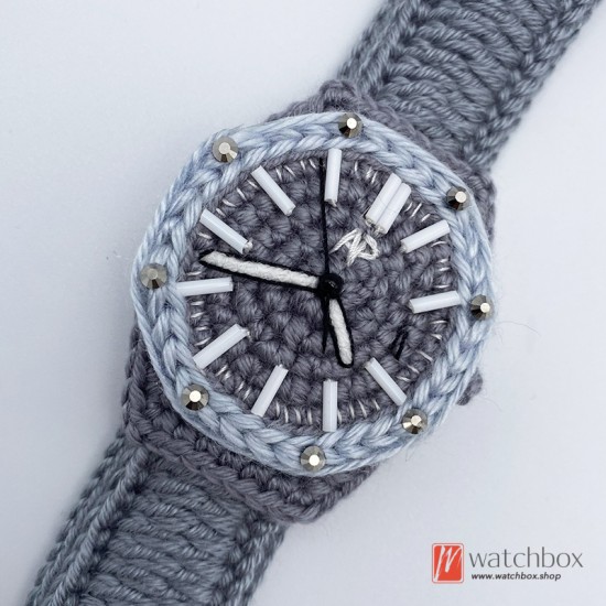 Handmade Wool Knitted Classic AP Brand Watch Handicrafts Gift Creative Birthday Present