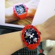 Handmade Wool Knitted Red Classic Brand Watch Handicrafts Gift Creative Special Birthday Present