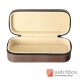 High Quality PU Leather Sunglass Case Storage Travel Zipper Bag Box