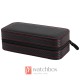2-bit Portable Leather Watch Storage Box Zipper Travel Case