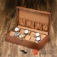 12 Slots Solid Wood Watch Jewelry Case Storage Organizer With Lock Gift Display Box