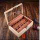 10 Slots Ash Solid Wood Watch Case Storage Organizer Display Gift Collection Box With Lock