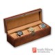 6 Slots Ash Wood Watch Jewelry Case Storage Organizer Display Lock Gift Box