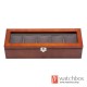 5 Pieces Slots Vintage Wood Watch Case Jewelry Big Pillow Storage Organizer Display Box