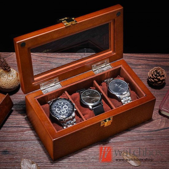 wood watch storage organizer display box