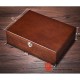 10 Slots Pieces Vintage Wood Watch Jewelry Case Big Pilow Storage Organizer Display Box