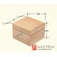 2 Slots Australian Red Cherry Pure Wood Watch Case Pillow Storage Organizer Box