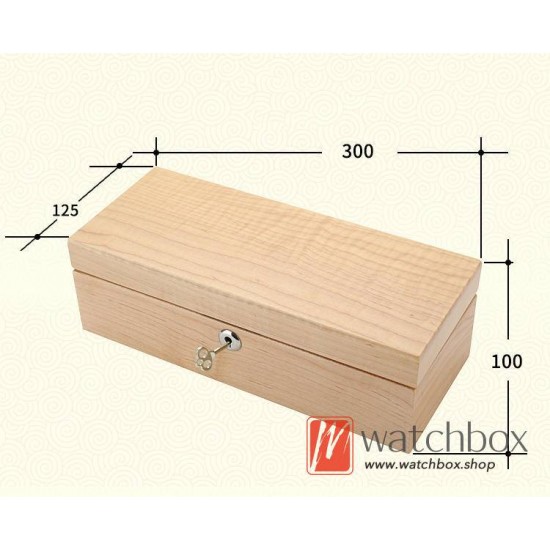 5 Slots Pieces Australian Red Cherry Pure Wood Watch Case Pillow Storage Organizer Display Box