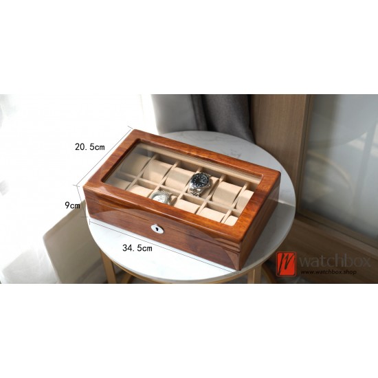 Top Quality 6/12 Position Rosewood Solid Wood Watch Storage Box Display Box Mechanical Watch Organizer Box