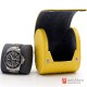 Top Quality Portable Ostrich Pattern Head Layer Cowhide Leather Single Watch Case Storage Travel Box