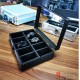 5/10 Slots Top Quality Matte Black Aluminum Alloy Watch Case Jewelry Storage Display Box
