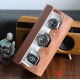 Top Quality Portable PU Leather 3 Slots Watch Jewelry Cufflinks Rings Case Storage Travel Box