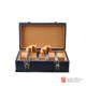10 Slots Blue Denim Wood Watch Jewelry Case Storage Display Organizer Travel Box With Buckle
