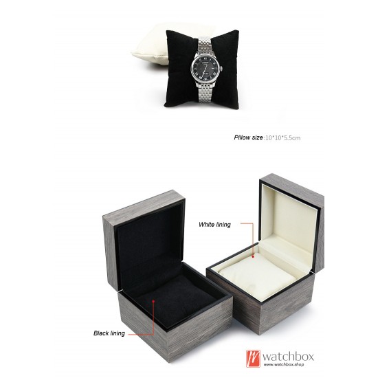 Single Big Pillow Wood Paint Watch Case Storage Travel Box