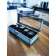 5 Grids Aluminum Alloy Casio Sport Watch Jewelry Case Organizer Light Blue Storage Display Box