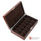 12 Grids Solid Zebra Wood Watch Jewelry Case Storage Organizer Display Gift Box Home Decoration
