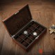 12 Grids Solid Zebra Wood Watch Jewelry Case Storage Organizer Display Gift Box Home Decoration