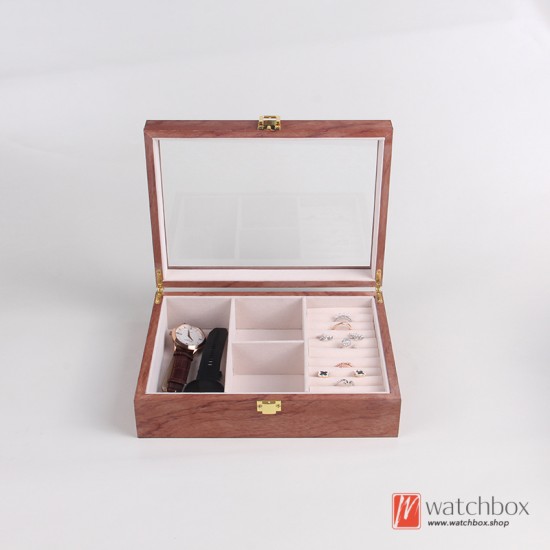 6/10/12 Grids New Narrow Frame Design Wood Watch Jewelry Sunglasses Case Storage Organizer Display Box