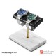 The Luxurious Marble Gunine Cow leather Watch Stand Holder Counter Display Stand