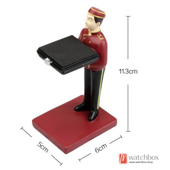 Original Motif Baggage Waiter Butler Watch Display Stand Gift Holder