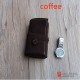 3 Slots Fold Vintage Genuine Cowhide Leather Travel Watch Storage Case Pouch