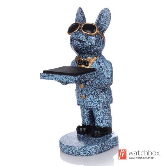Lucky Dog Watch Case Holder Stand Christmas Gift Display Home Decorations