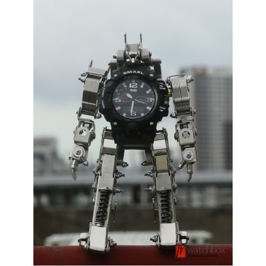 Creative Mechanical Robot Watch Display Stand Holder Christmas Gift Present