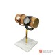 The Luxurious Marble Base Fabric Cylindrical Support Watch Jewelry Case Stand Holder Counter Display Stand
