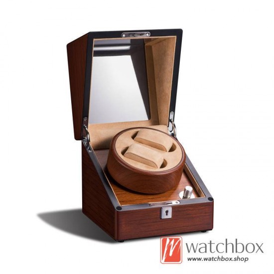 Top Quality Wood Auto Rotate Mechanical Watch Winder Case Storage Display Box 2+0(now New Arrived Support USB Type-c)