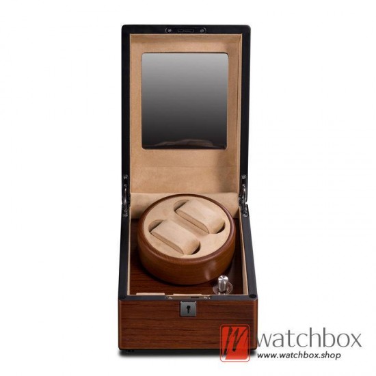 Top Quality Wood Mechanical Auto Rotate Watch Winder Case Storage Display Box 2+3