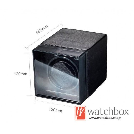 High Grade Small Square Auto Rotate Shake Mechanical Watch Winder Storage Box 1+0