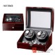 Top quality Carbon fiber Leather Premium Automatic Rotate Watch Winder Wood Glass Display Watch Box 4+6