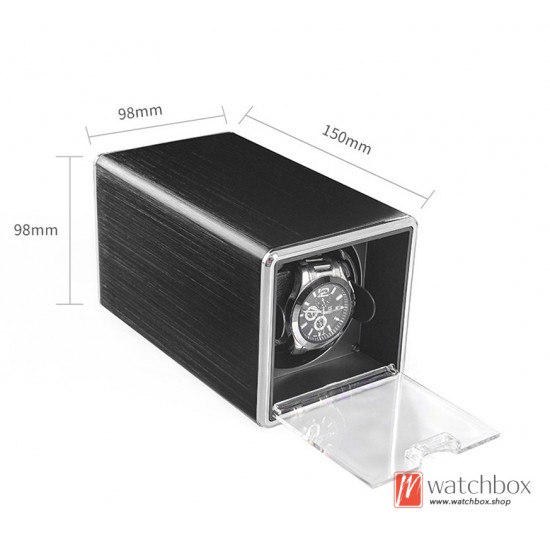 New Square Single Imitation Hand Auto Rotate Wind-up Mechanical Watch Winder Case Storage Shake Box