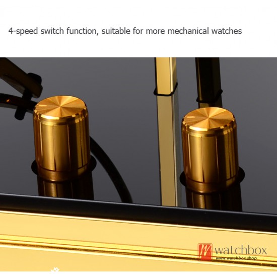 Luxurious Metal Automatic Mechanical Watch Winder Shake Watch Display LED Light Home Decoration