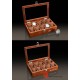 10 Slots Wood Pieces Watch Jewelry Case Big Pillow Storage Display Box